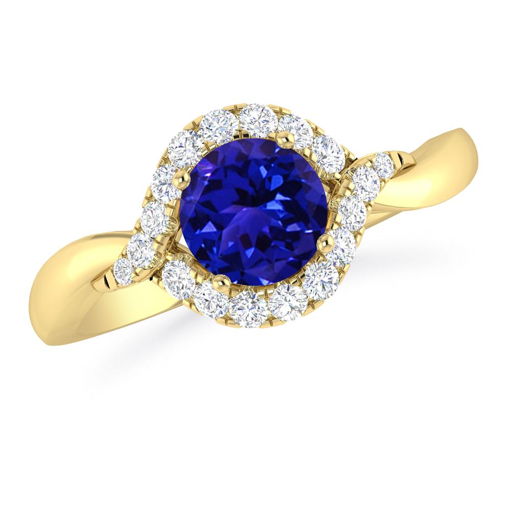 Yellow Gold - Tanzanite