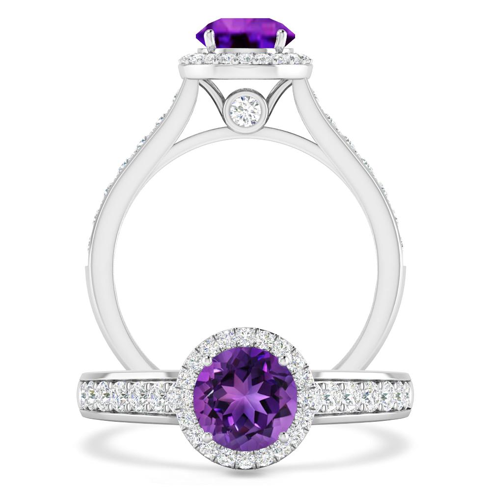 White Gold - Amethyst