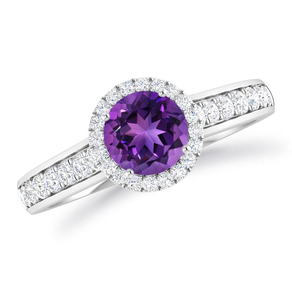 White Gold - Amethyst