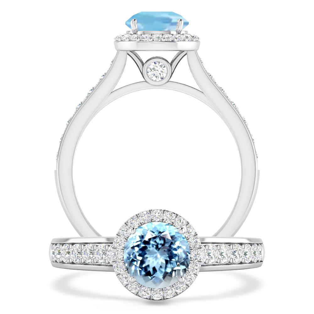 White Gold - Aquamarine