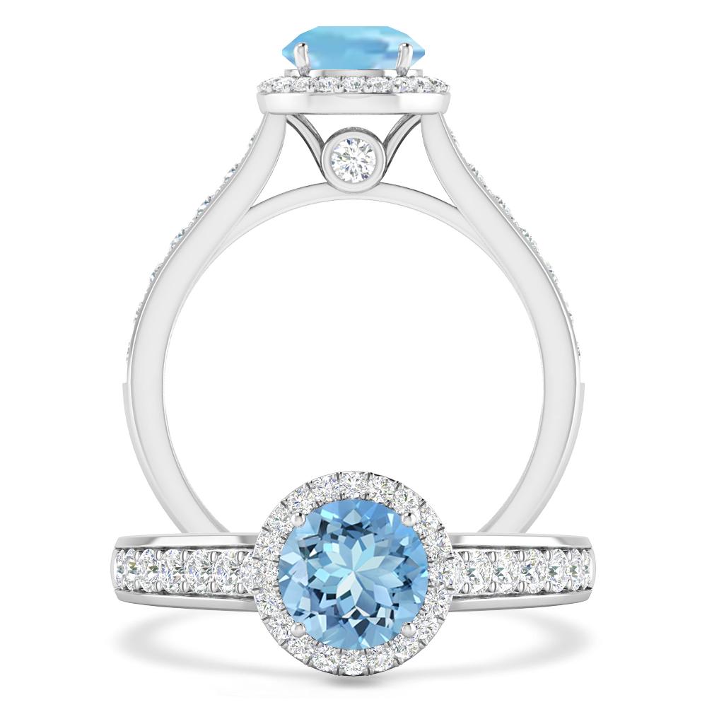 White Gold - Aquamarine