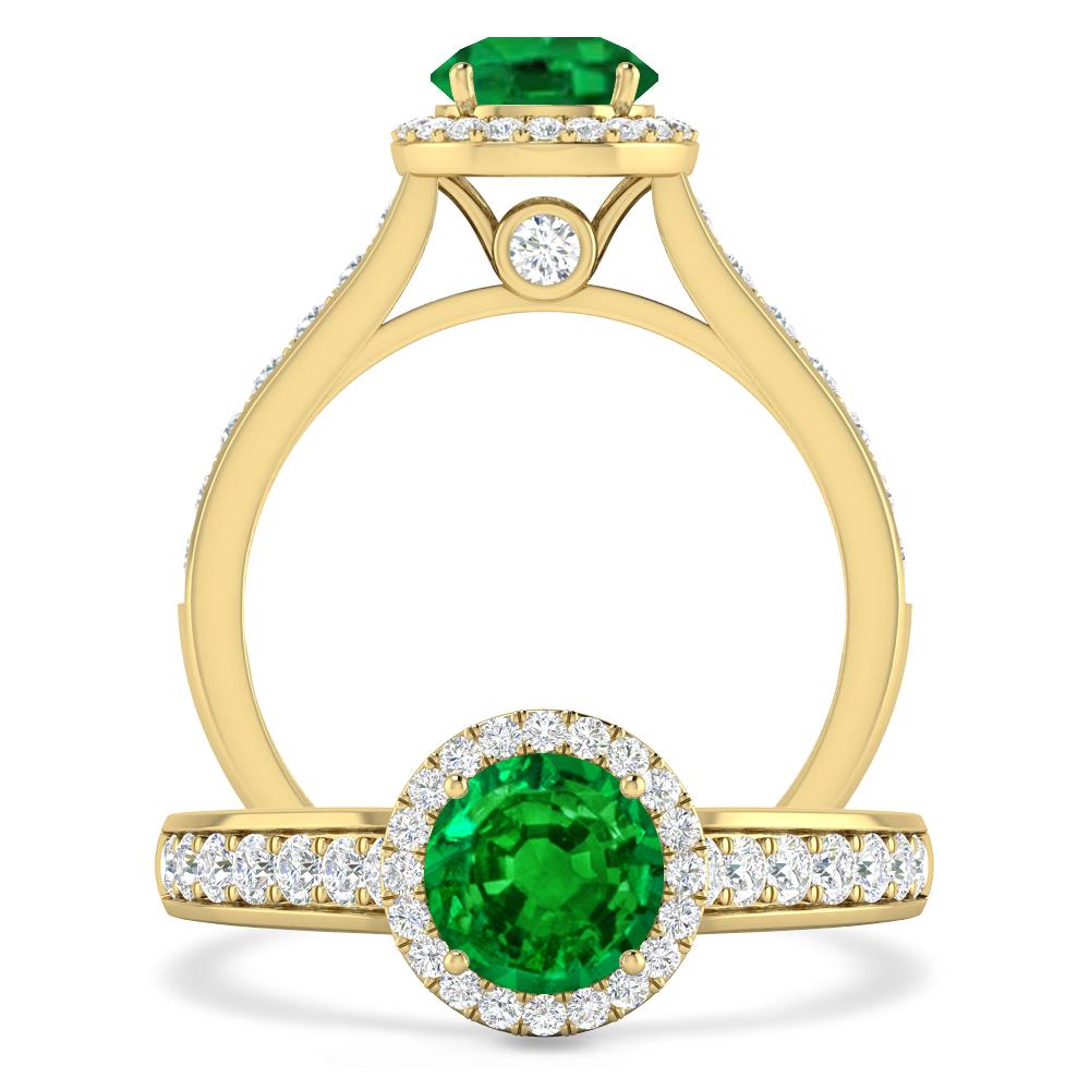 Yellow Gold - Emerald