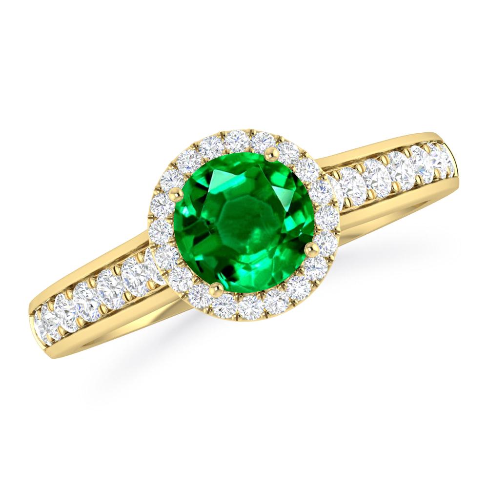 Yellow Gold - Emerald