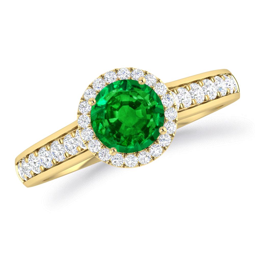 Yellow Gold - Emerald