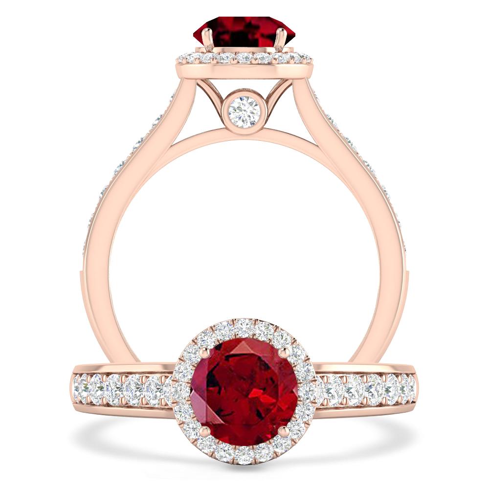 Rose Gold - Garnet