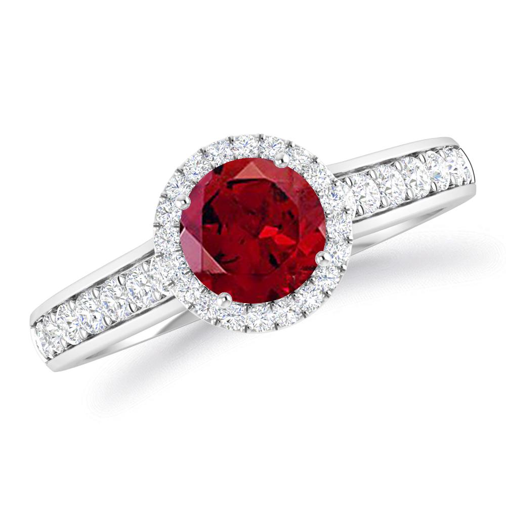 White Gold - Garnet