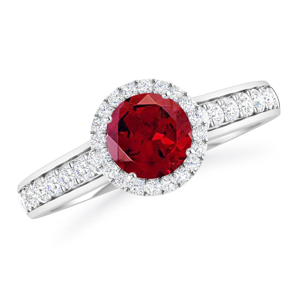 White Gold - Garnet