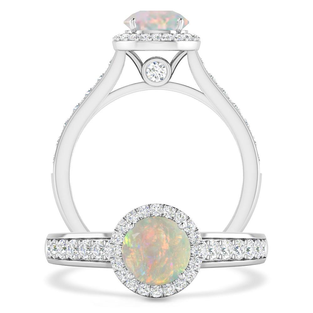 White Gold - Opal