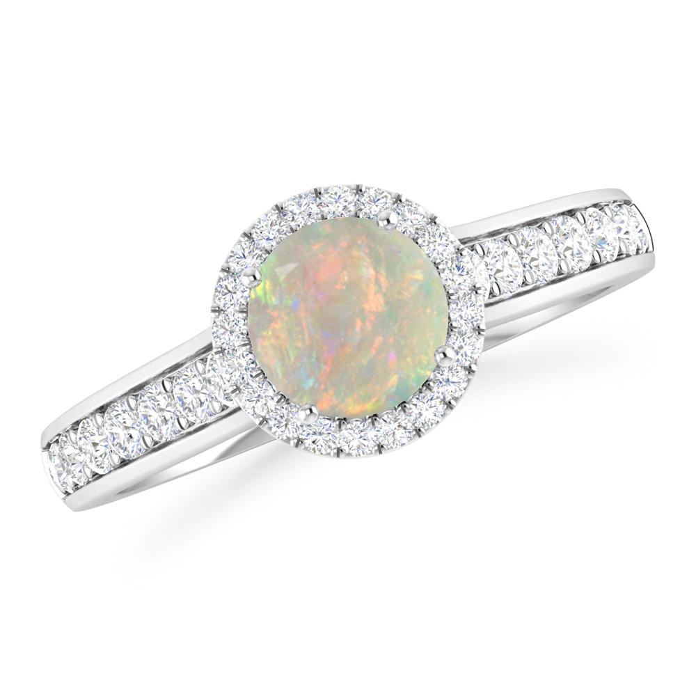 White Gold - Opal