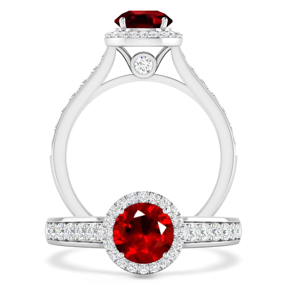 White Gold - Ruby