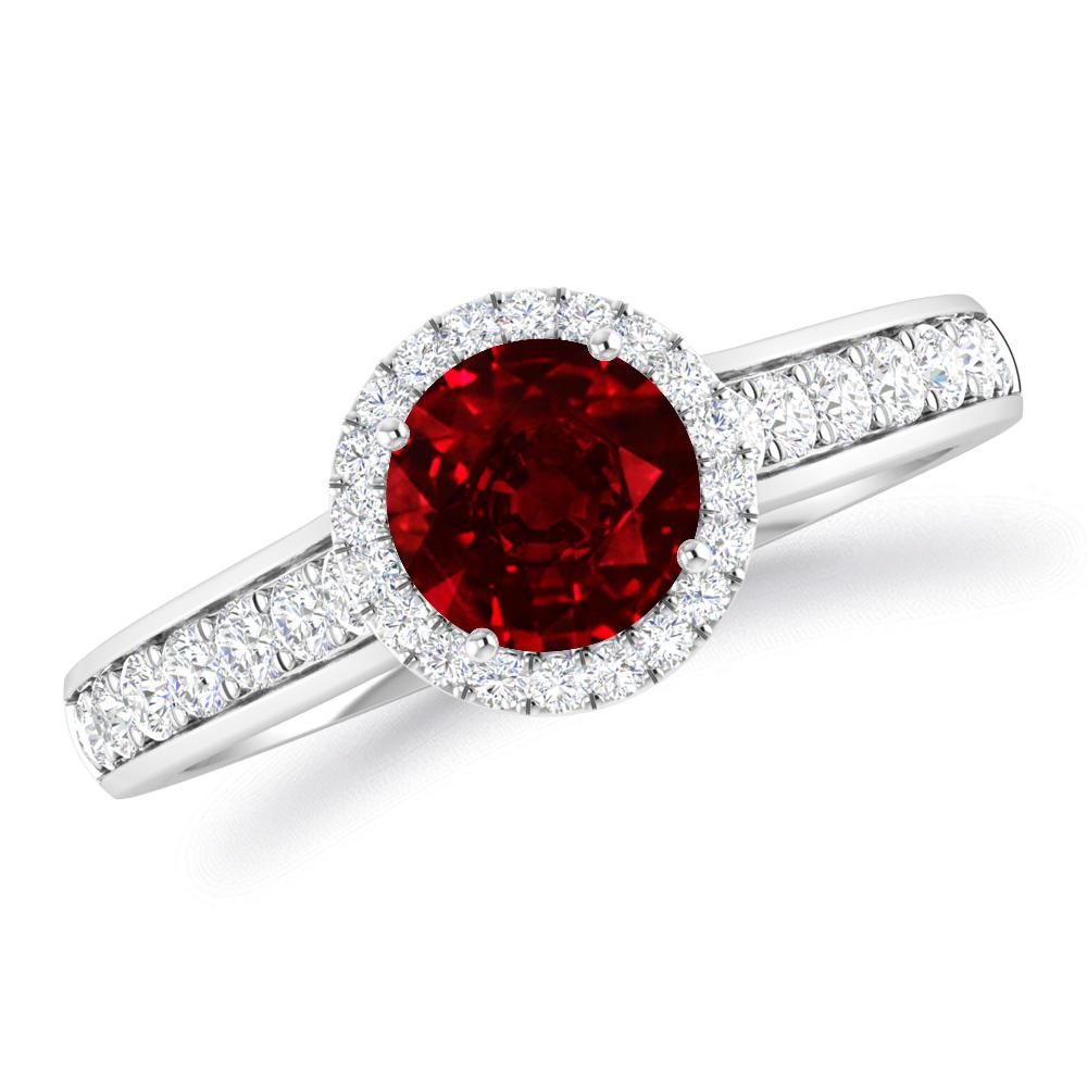 White Gold - Ruby