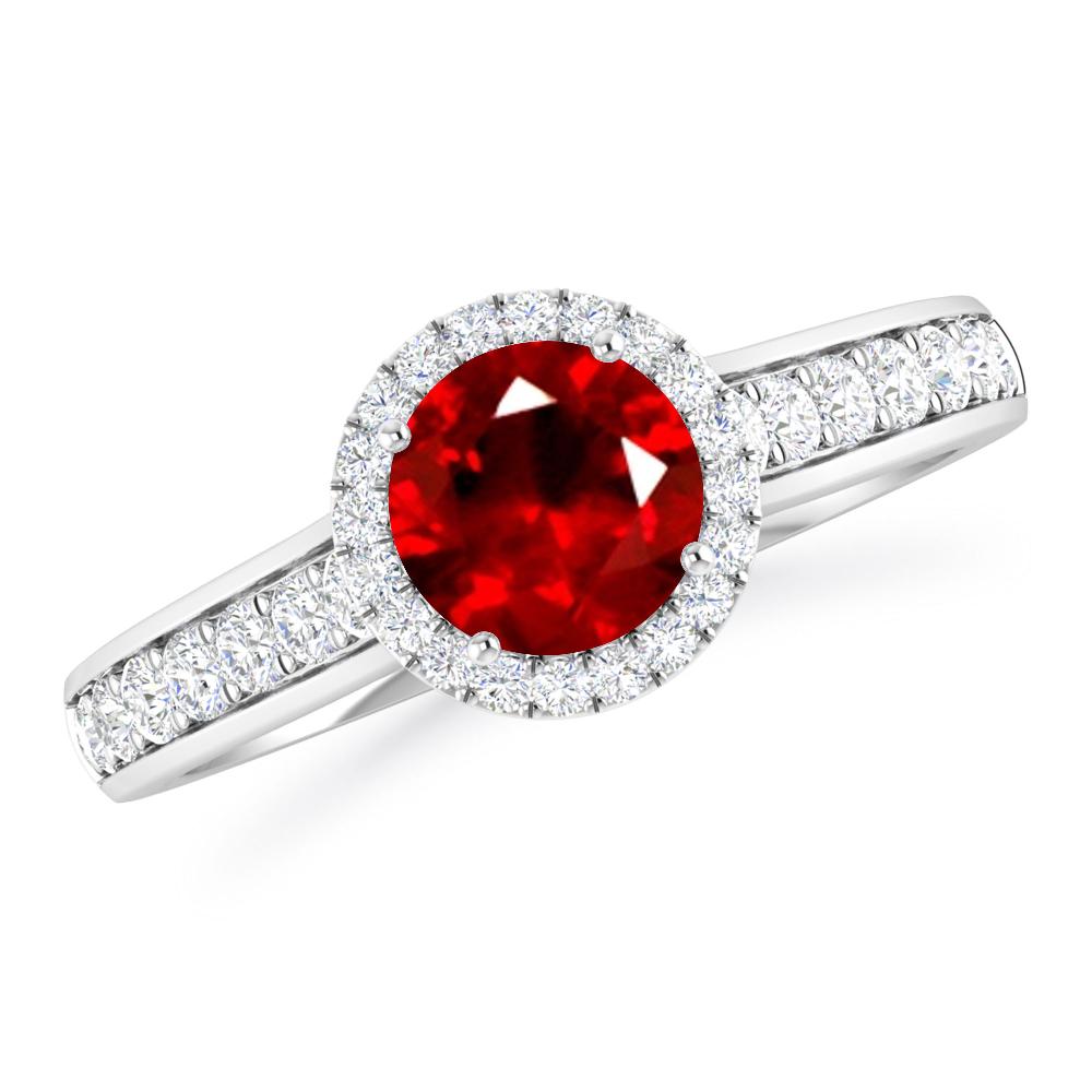 White Gold - Ruby