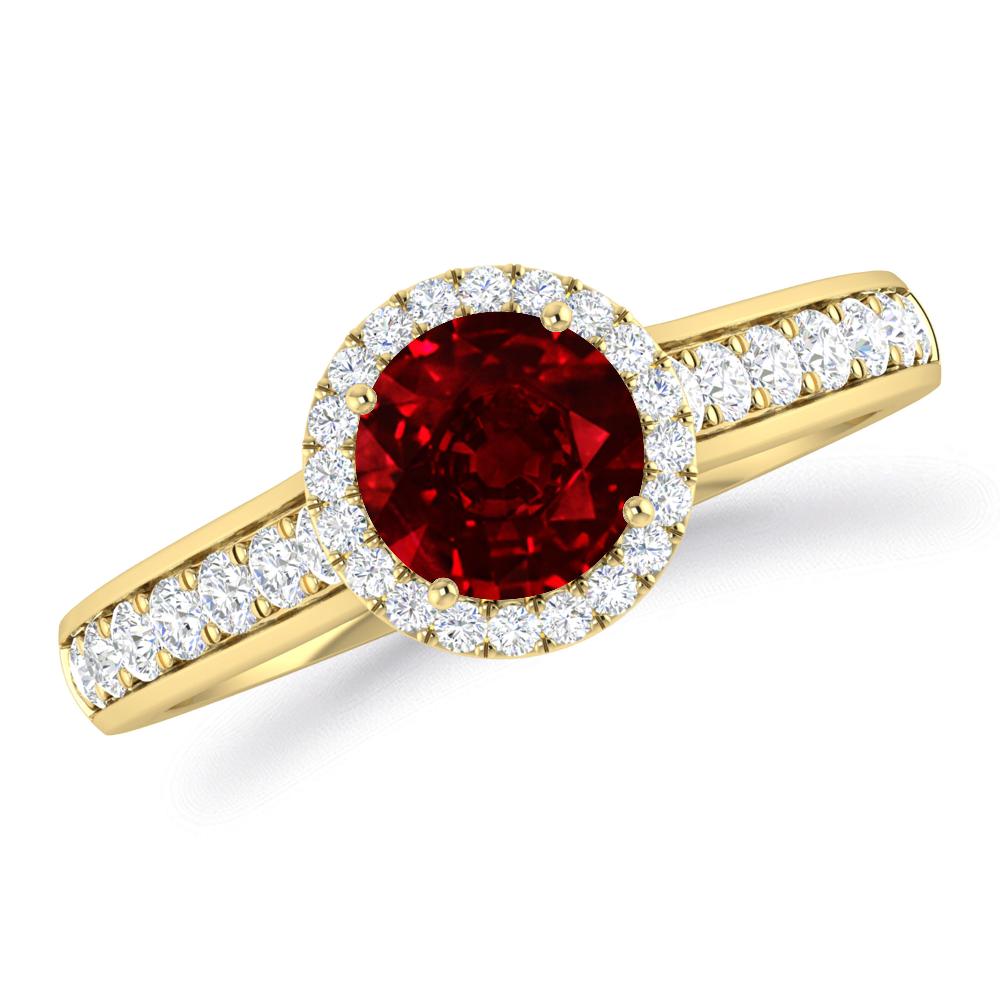 Yellow Gold - Ruby