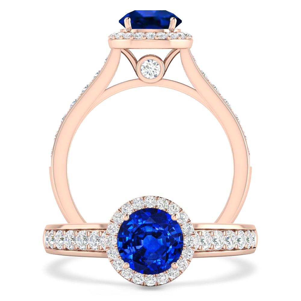 Rose Gold - Sapphire