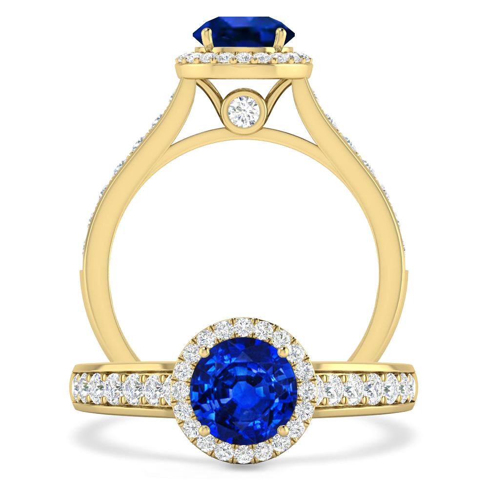 Yellow Gold - Sapphire