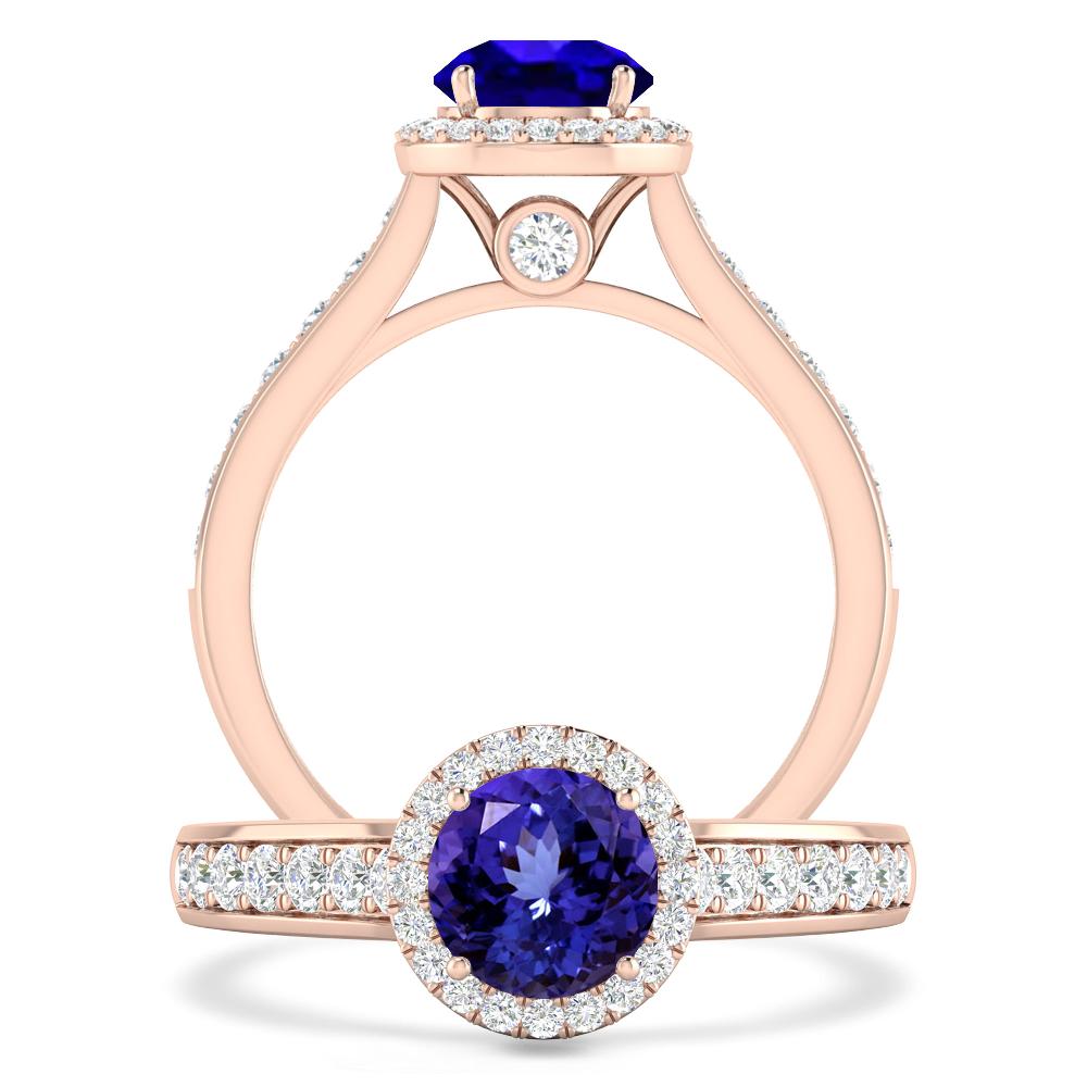 Rose Gold - Tanzanite