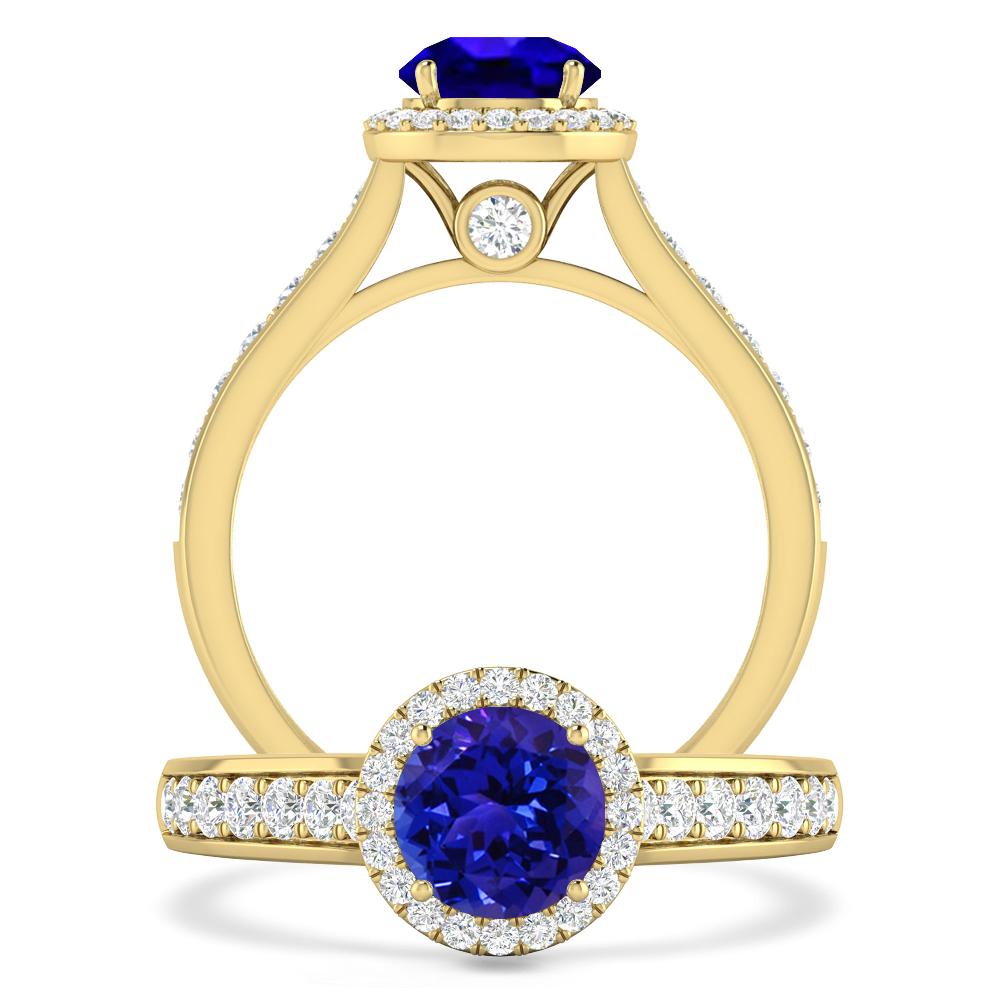 Yellow Gold - Tanzanite