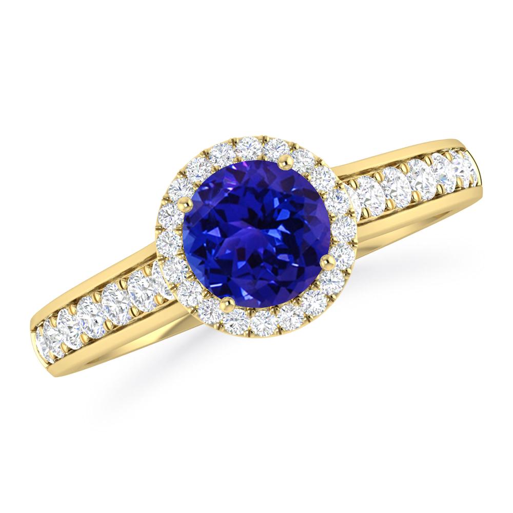 Yellow Gold - Tanzanite