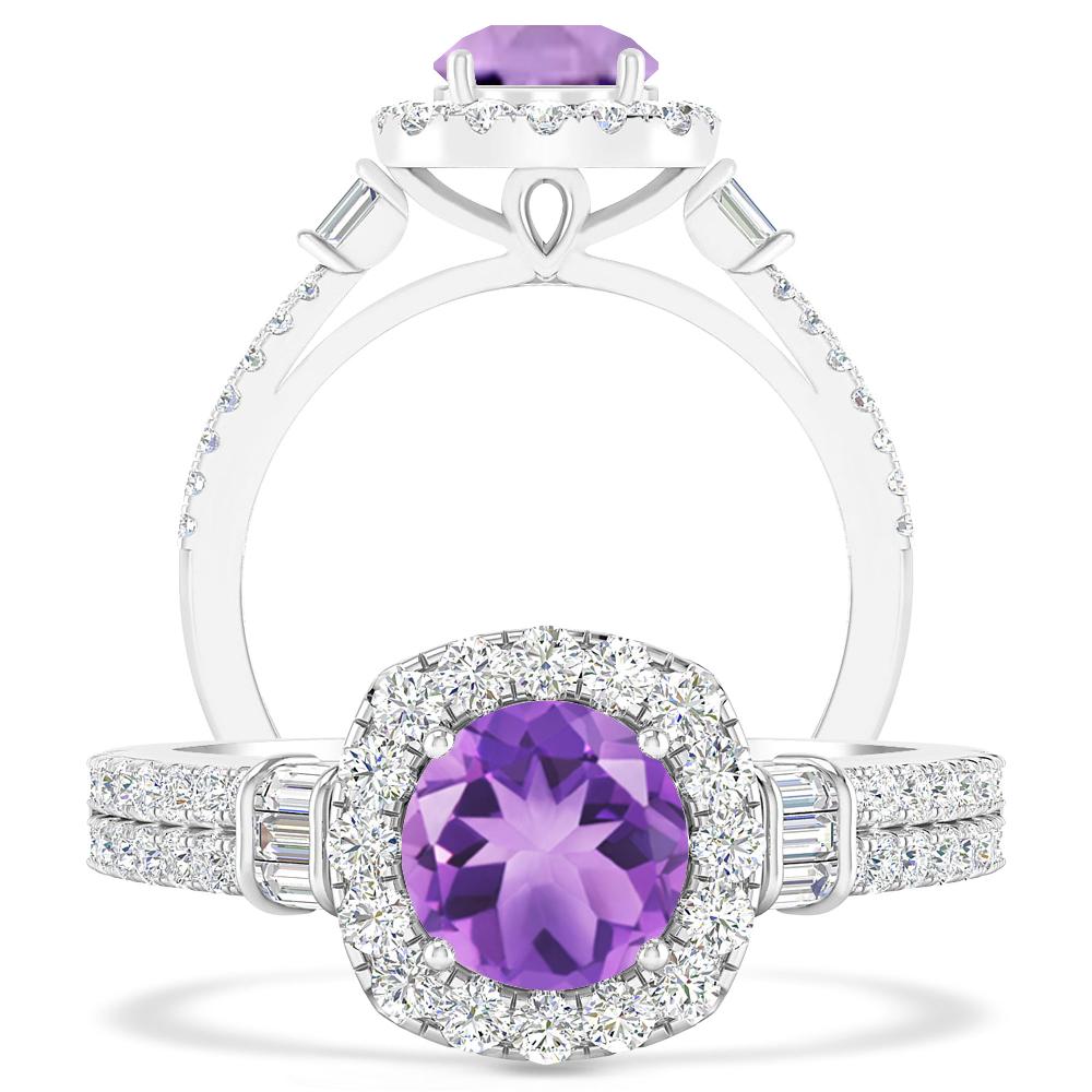 White Gold - Amethyst