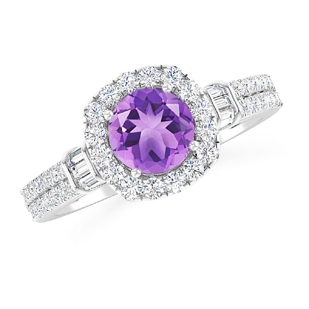 White Gold - Amethyst