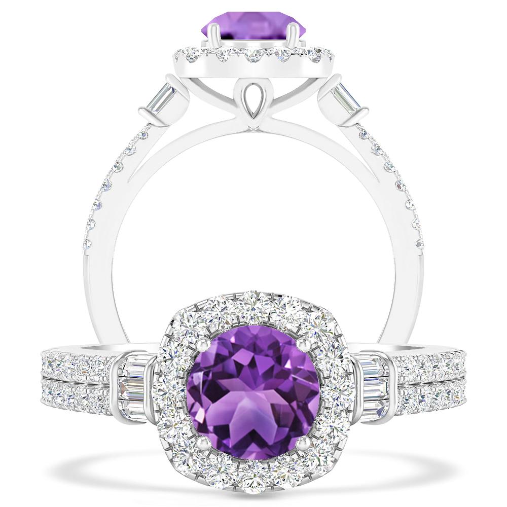 White Gold - Amethyst