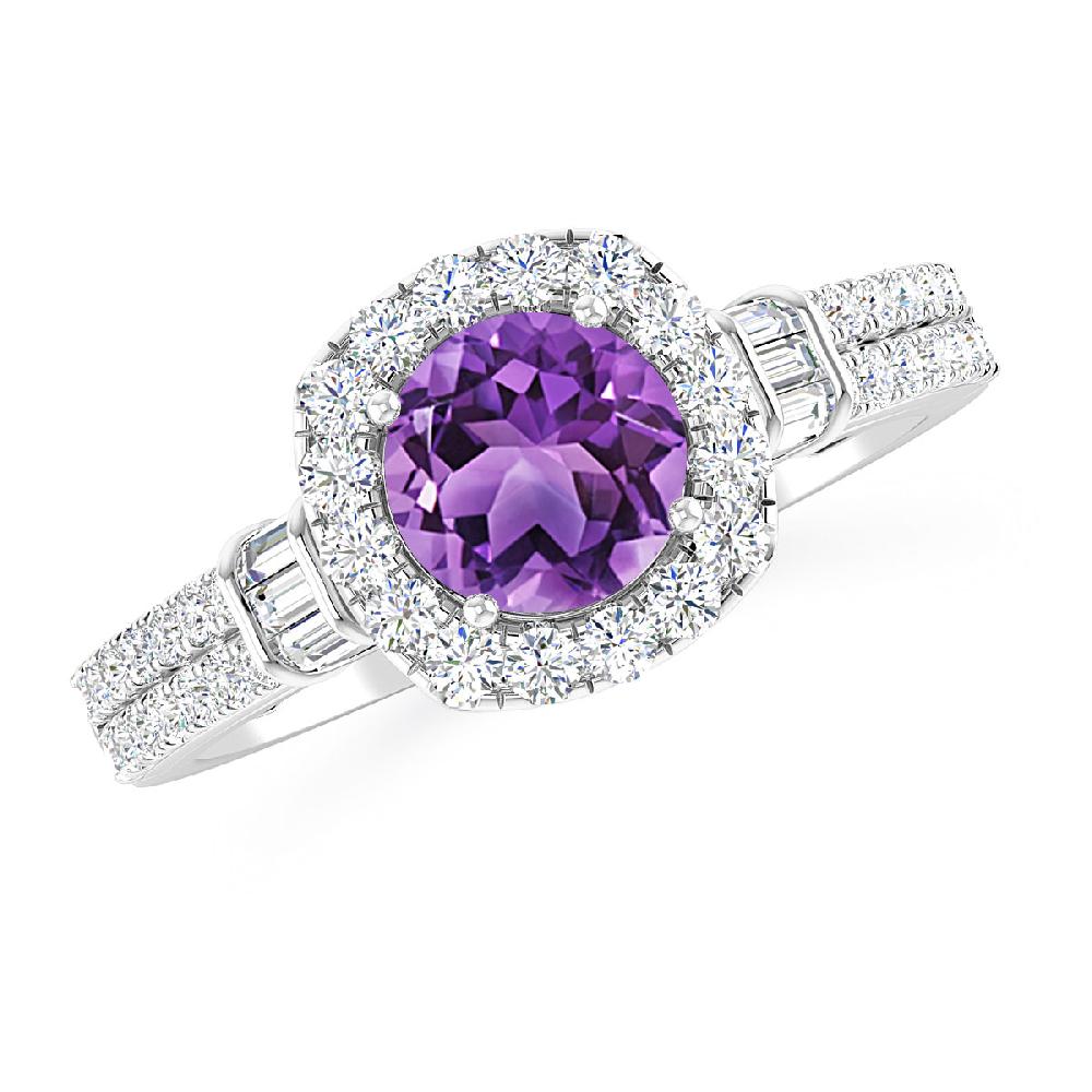 White Gold - Amethyst