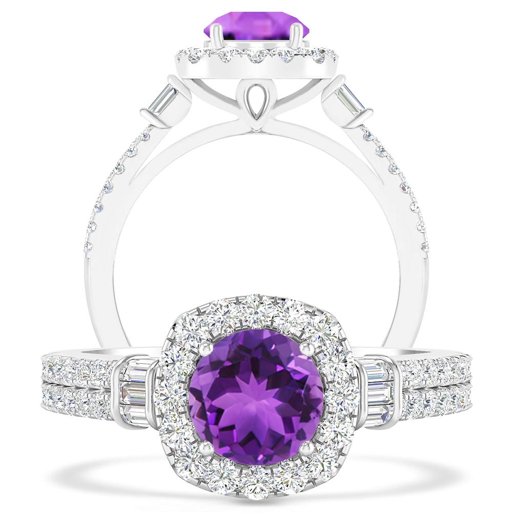 White Gold - Amethyst