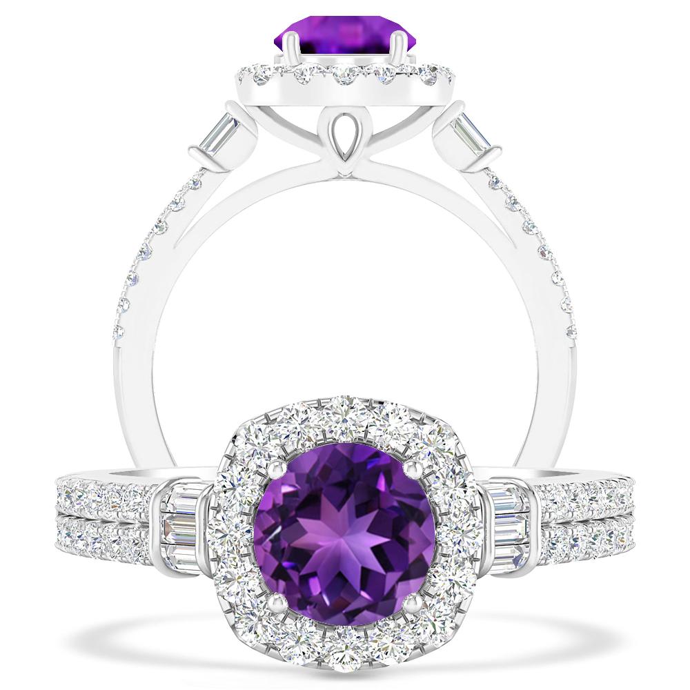 White Gold - Amethyst