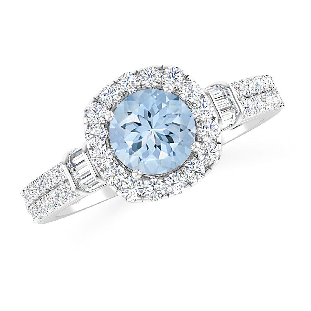 White Gold - Aquamarine