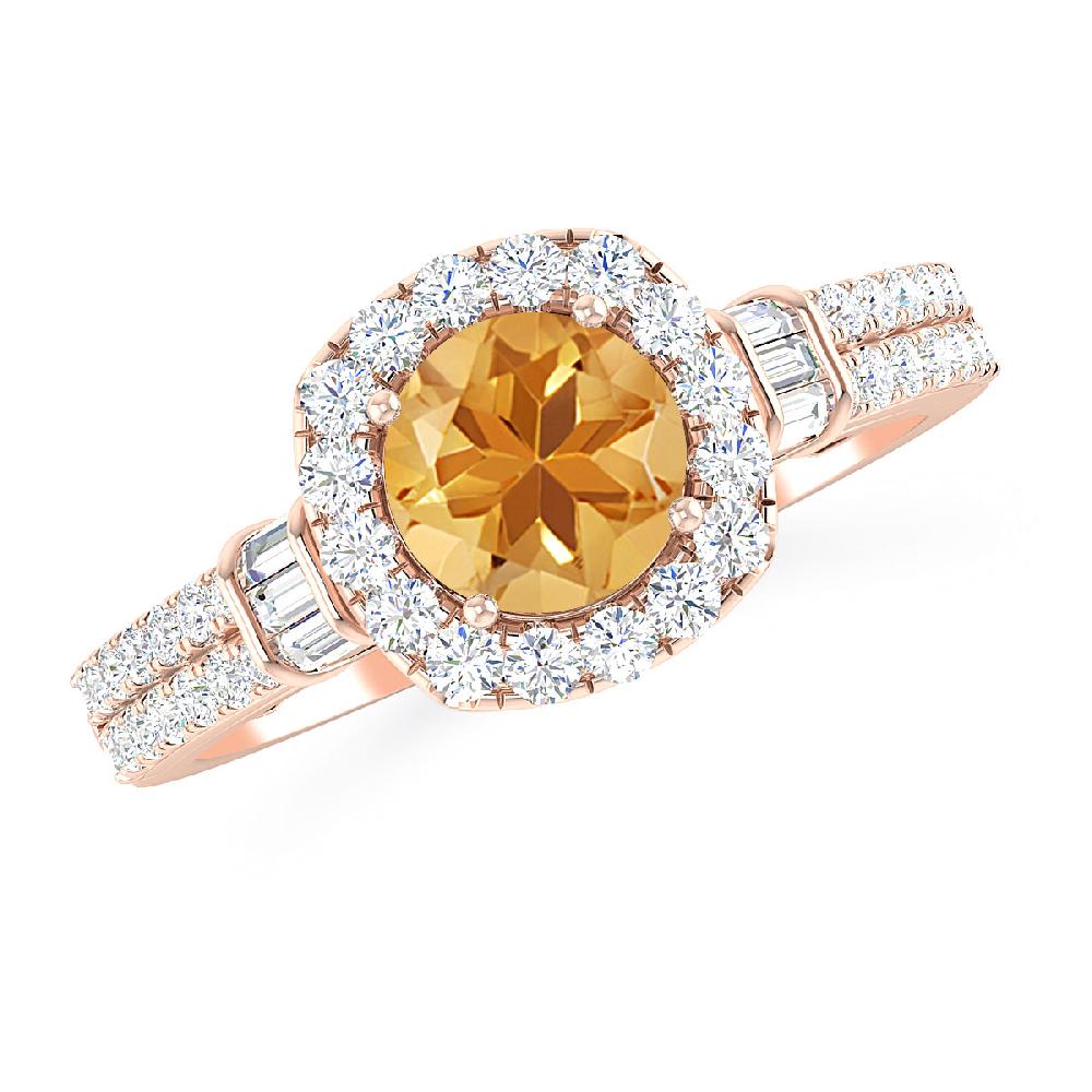 Rose Gold - Citrine