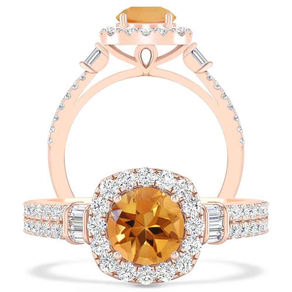 Rose Gold - Citrine