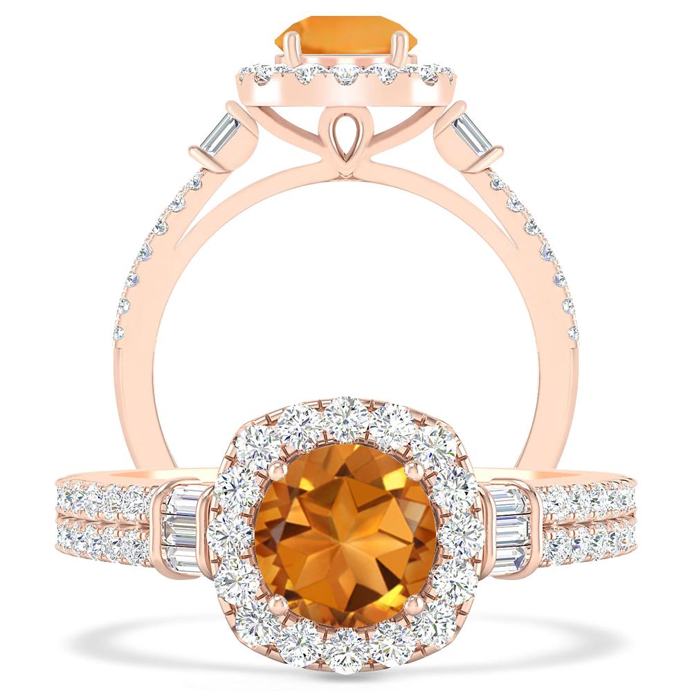 Rose Gold - Citrine