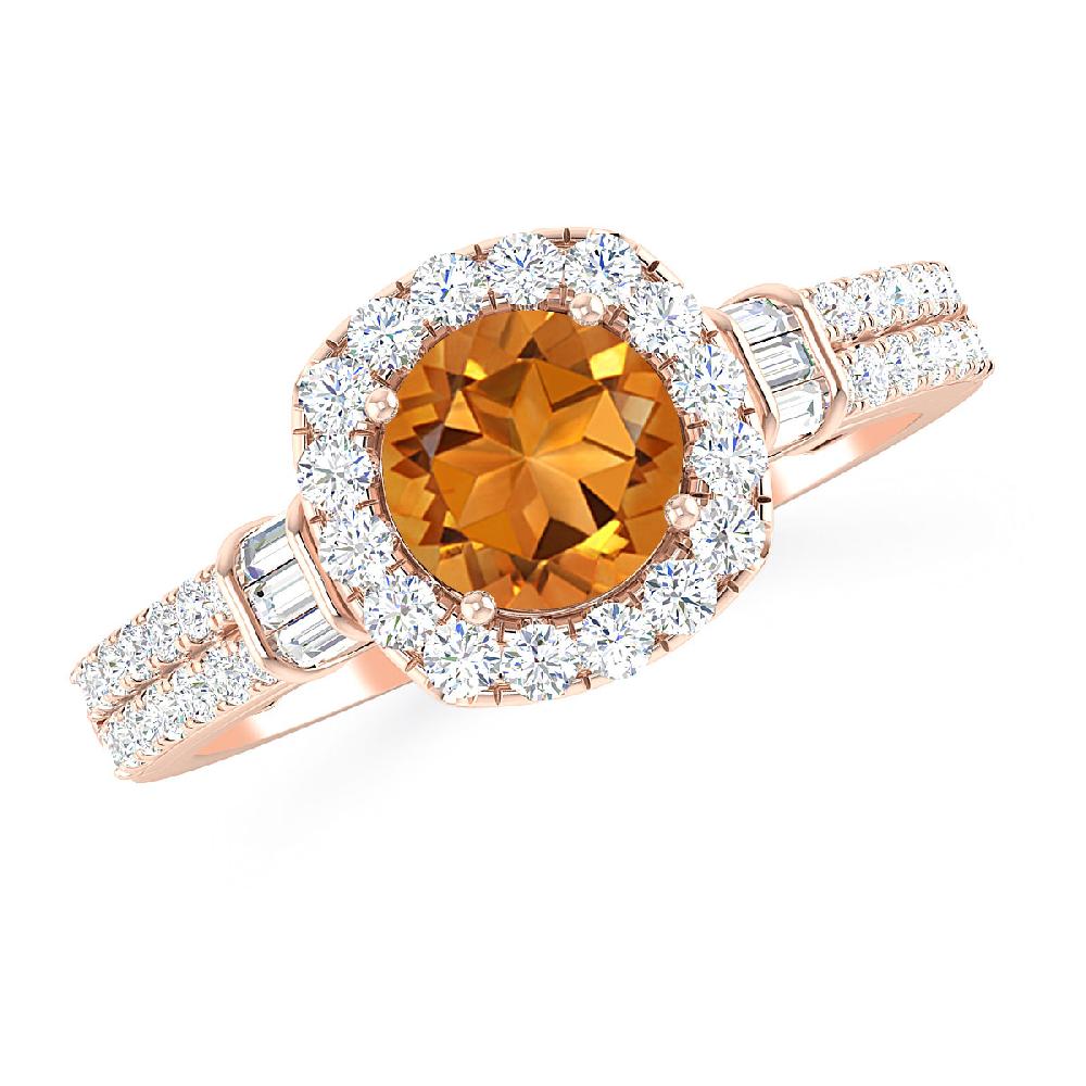 Rose Gold - Citrine