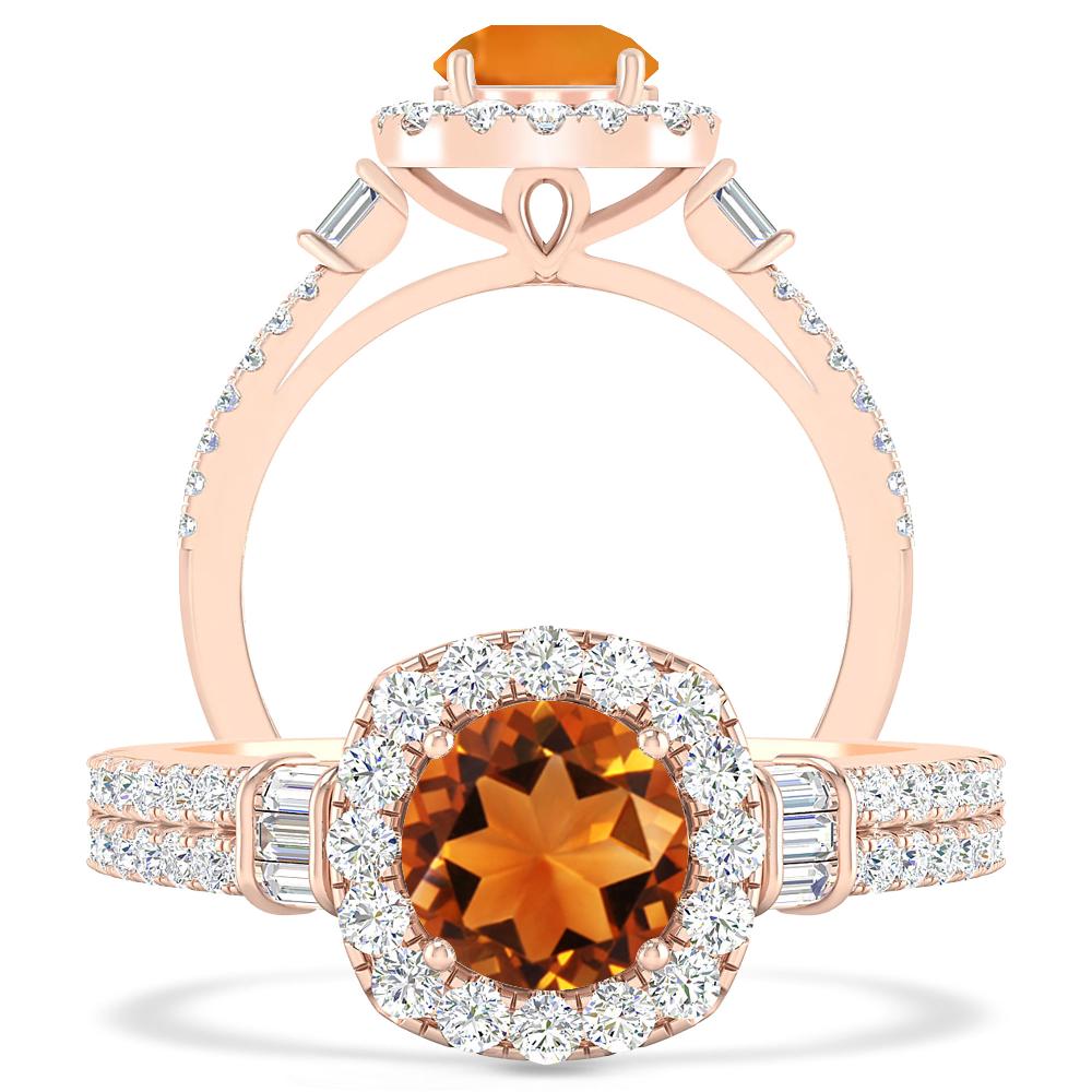 Rose Gold - Citrine