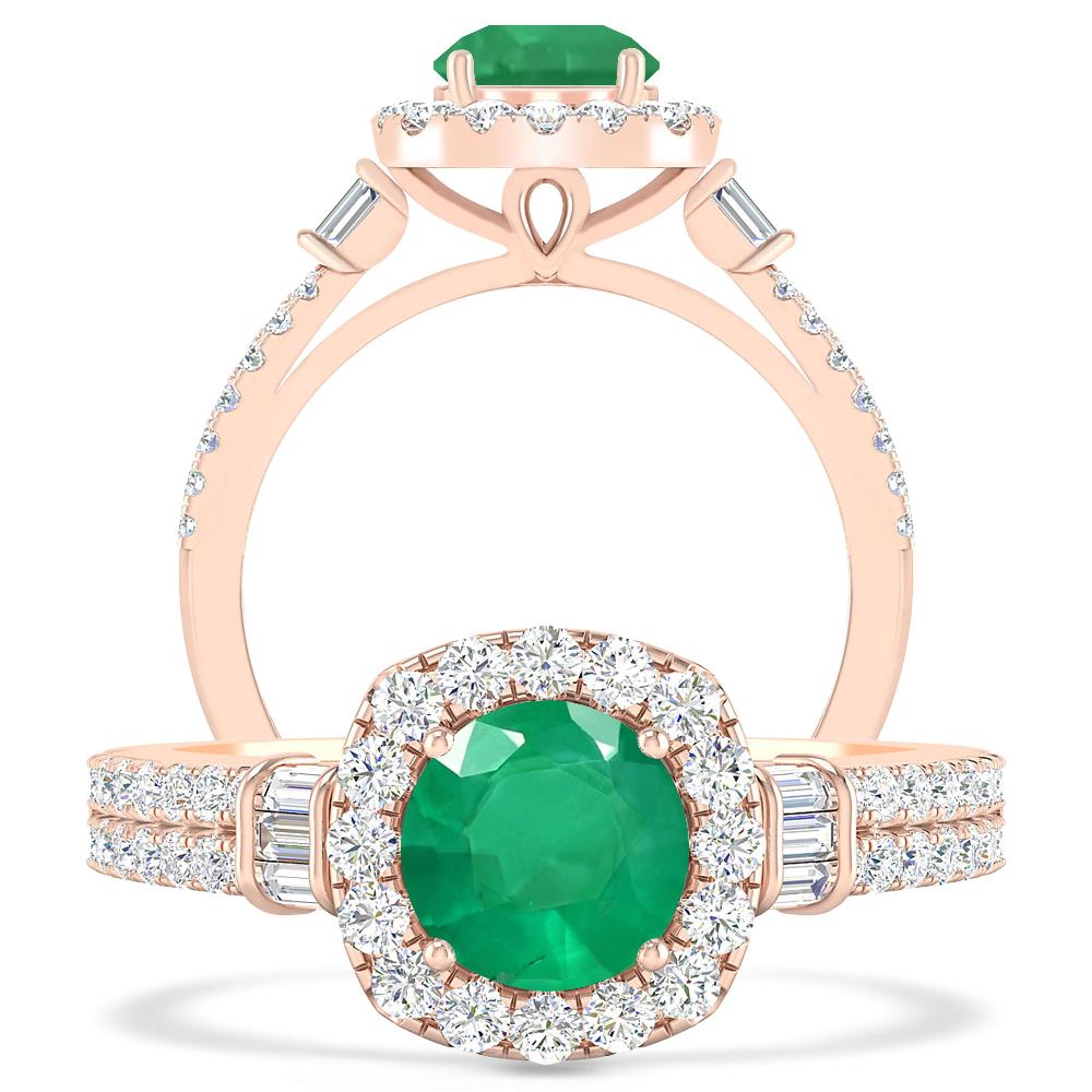 Rose Gold - Emerald