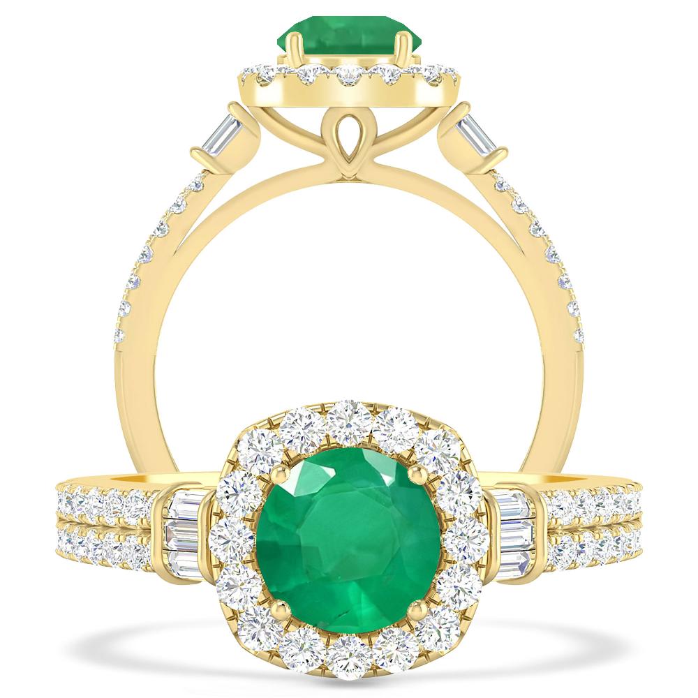 Yellow Gold - Emerald