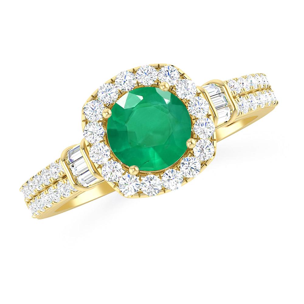 Yellow Gold - Emerald