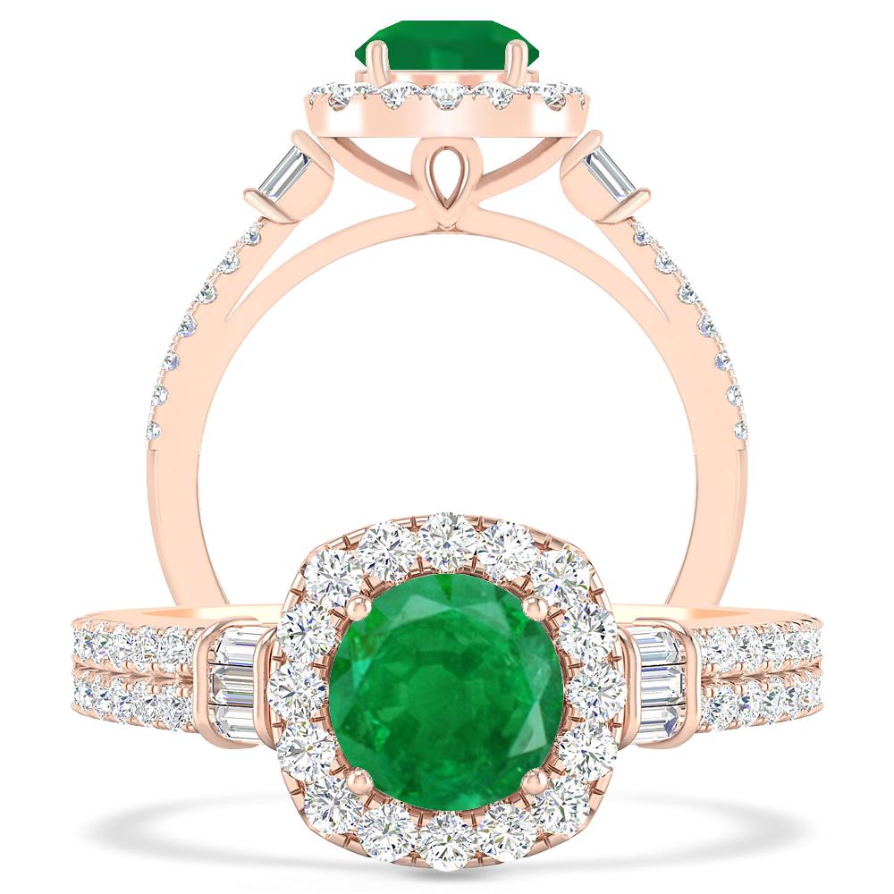 Rose Gold - Emerald