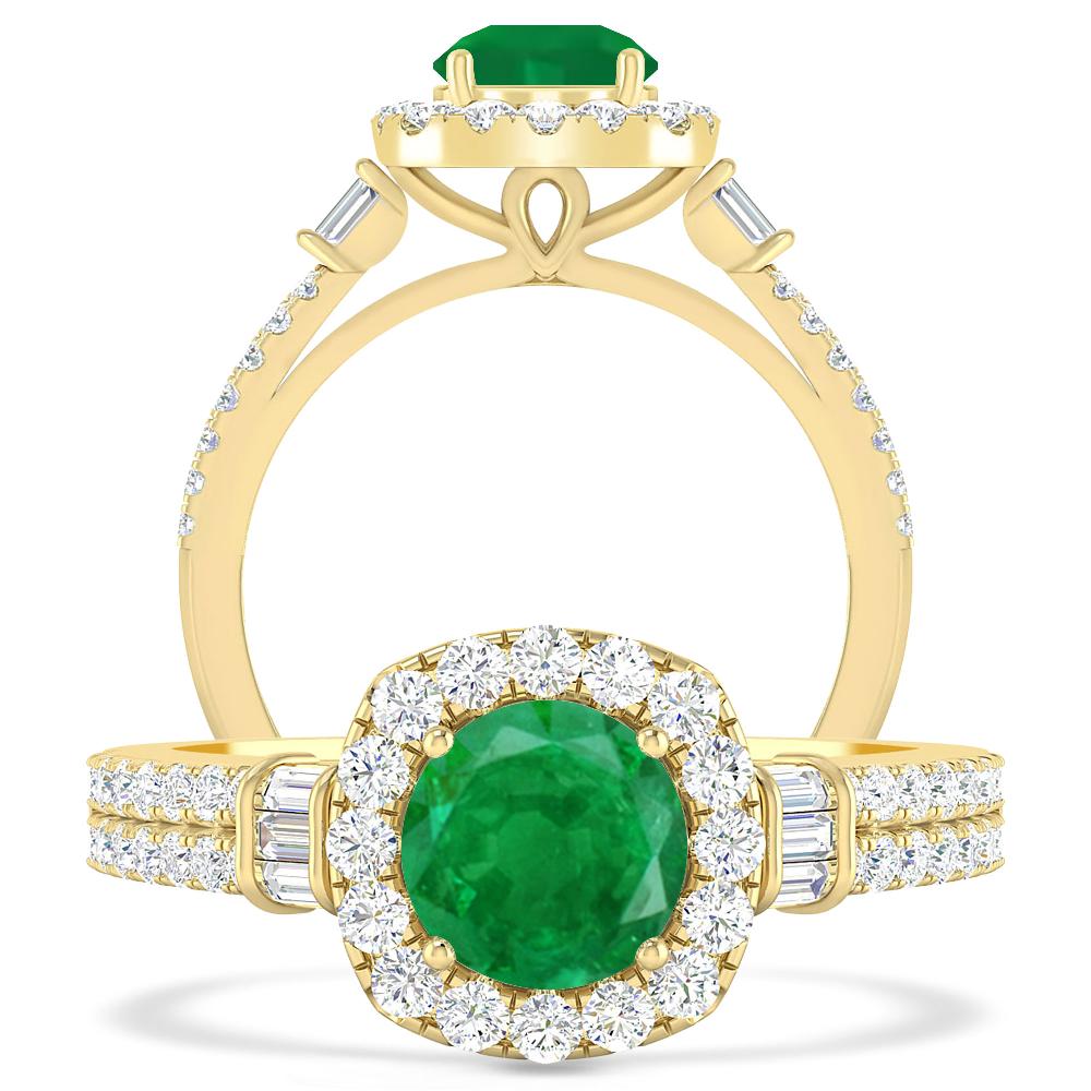 Yellow Gold - Emerald