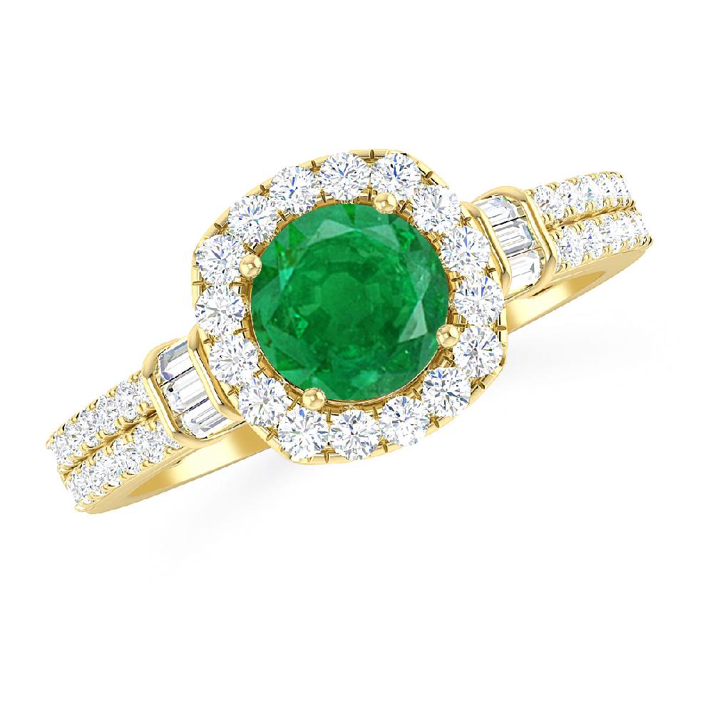 Yellow Gold - Emerald