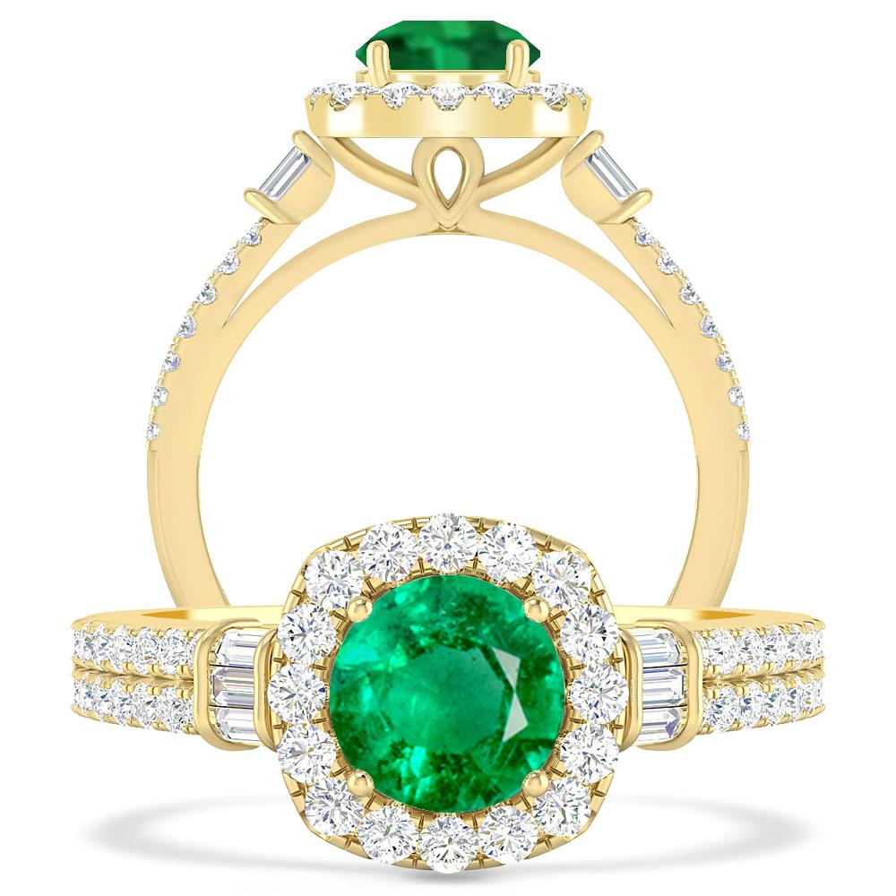 Yellow Gold - Emerald