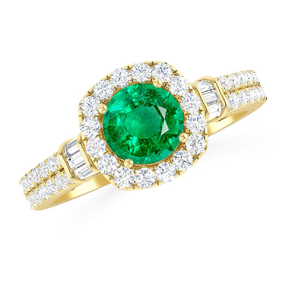 Yellow Gold - Emerald