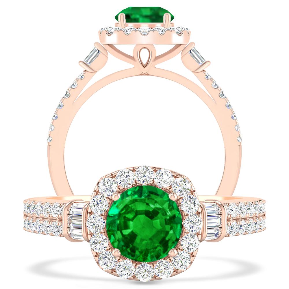 Rose Gold - Emerald