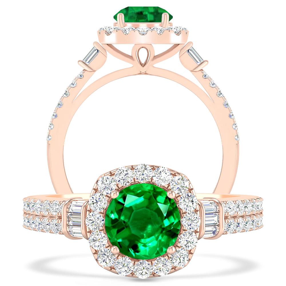 Rose Gold - Emerald