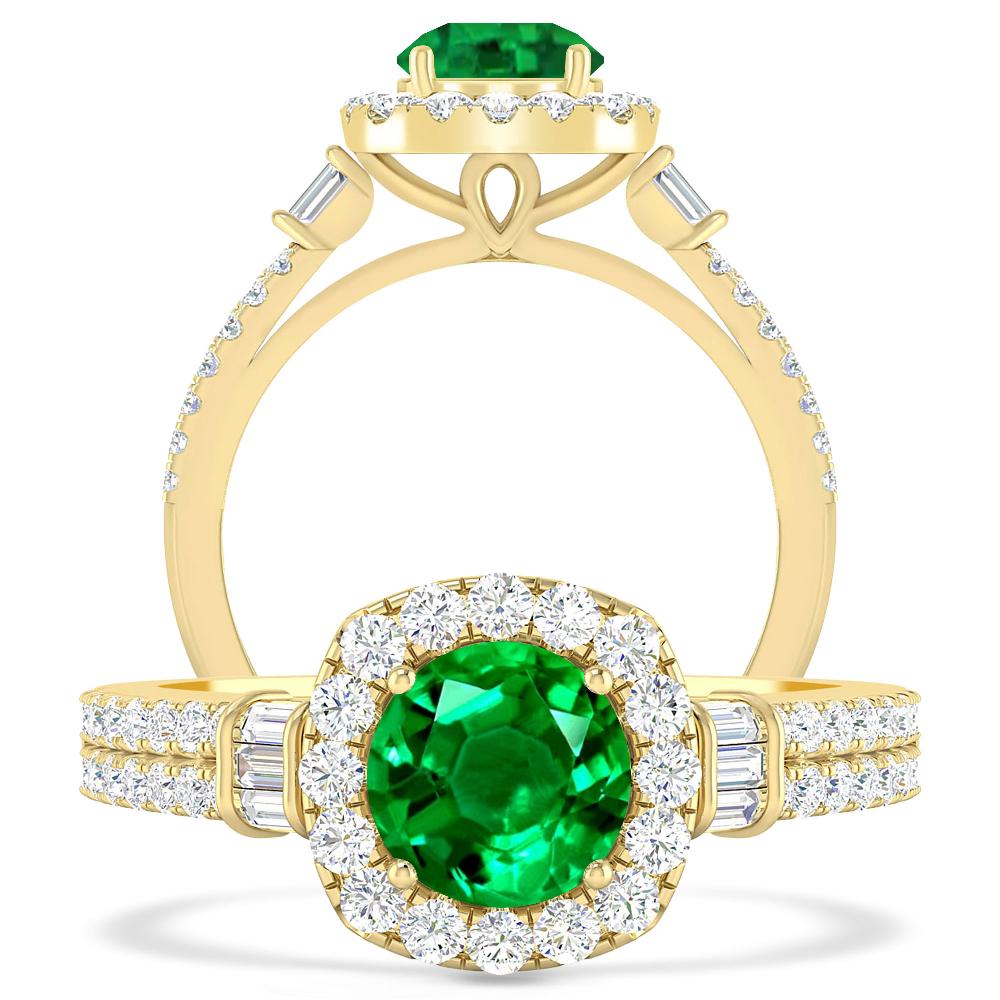 Yellow Gold - Emerald