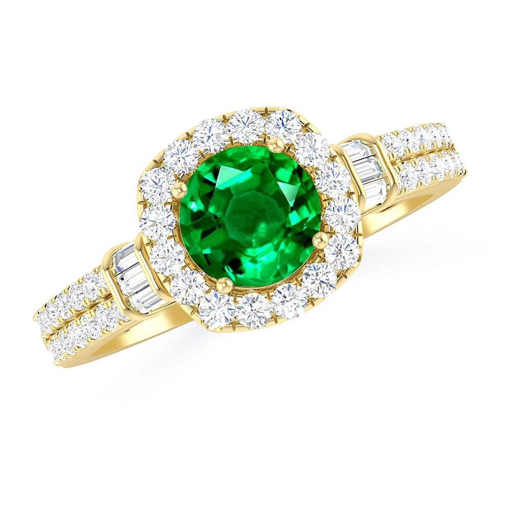 Yellow Gold - Emerald