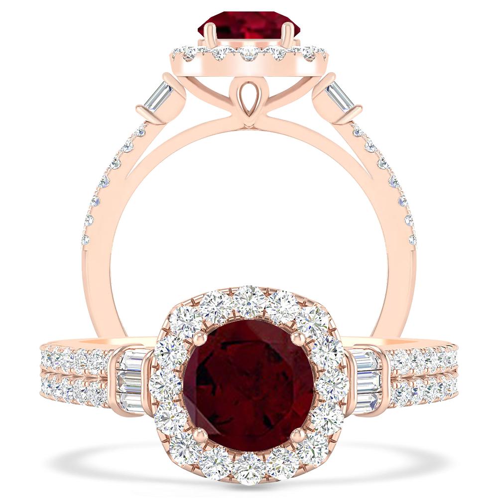 Rose Gold - Garnet