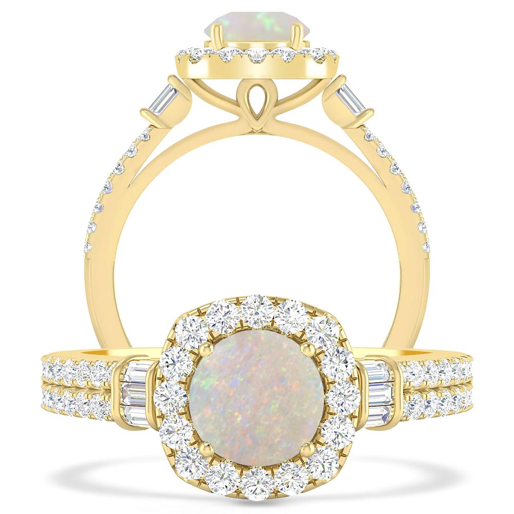 Yellow Gold - Opal