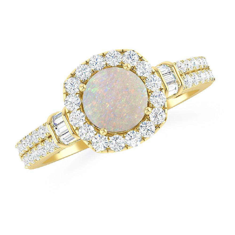 Yellow Gold - Opal