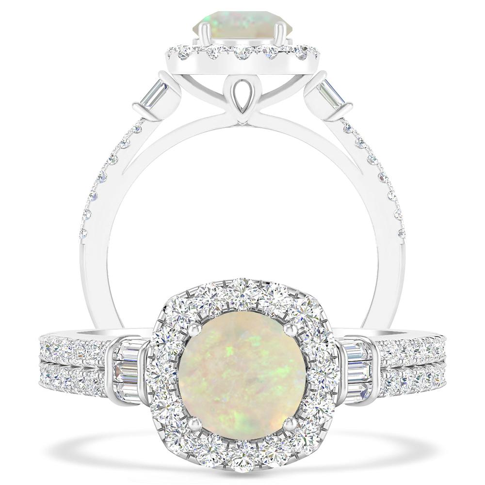 White Gold - Opal